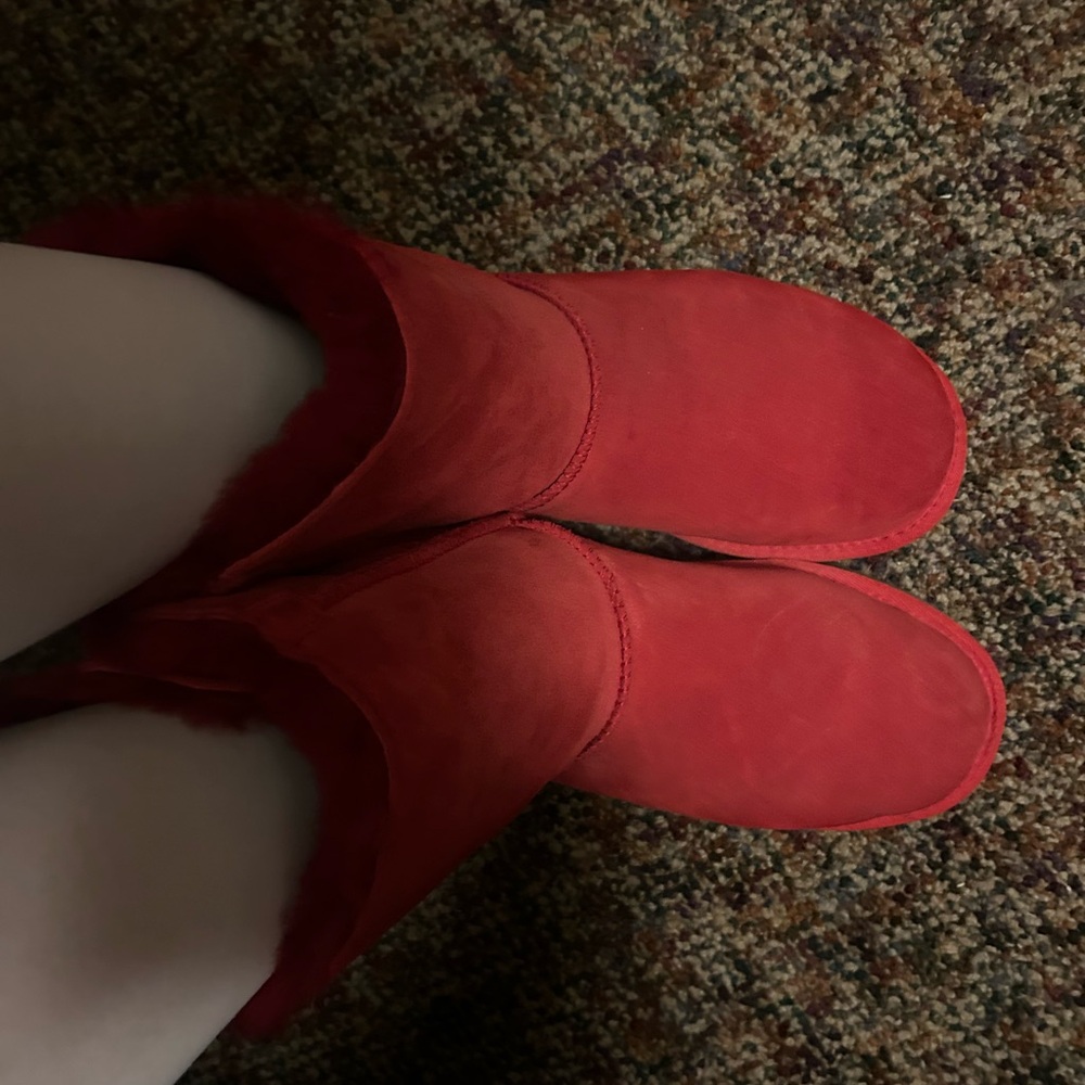 Cozy Red Women's Boots